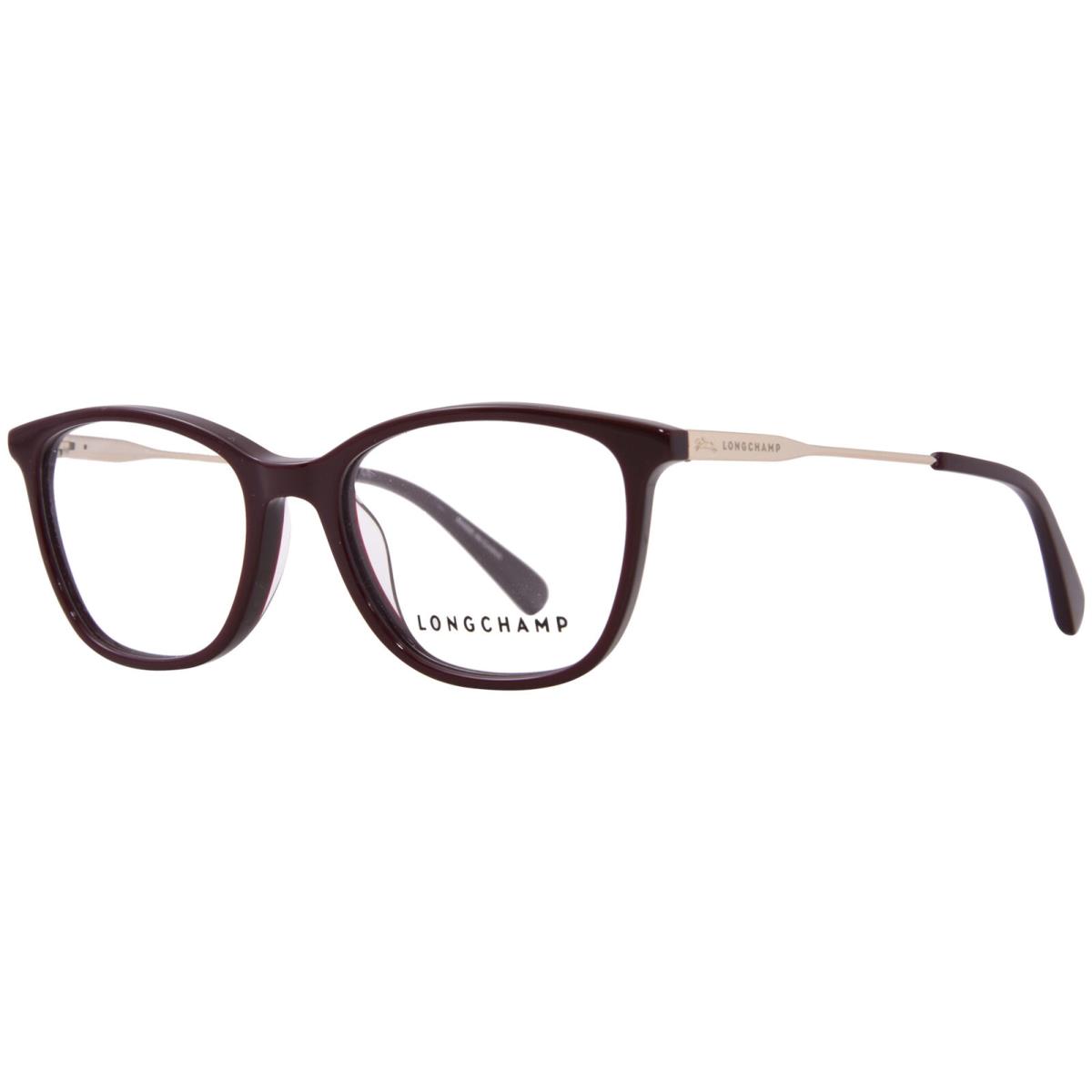 Longchamp LO2683 601 Eyeglasses Women`s Burgundy Full Rim Square Shape 49mm