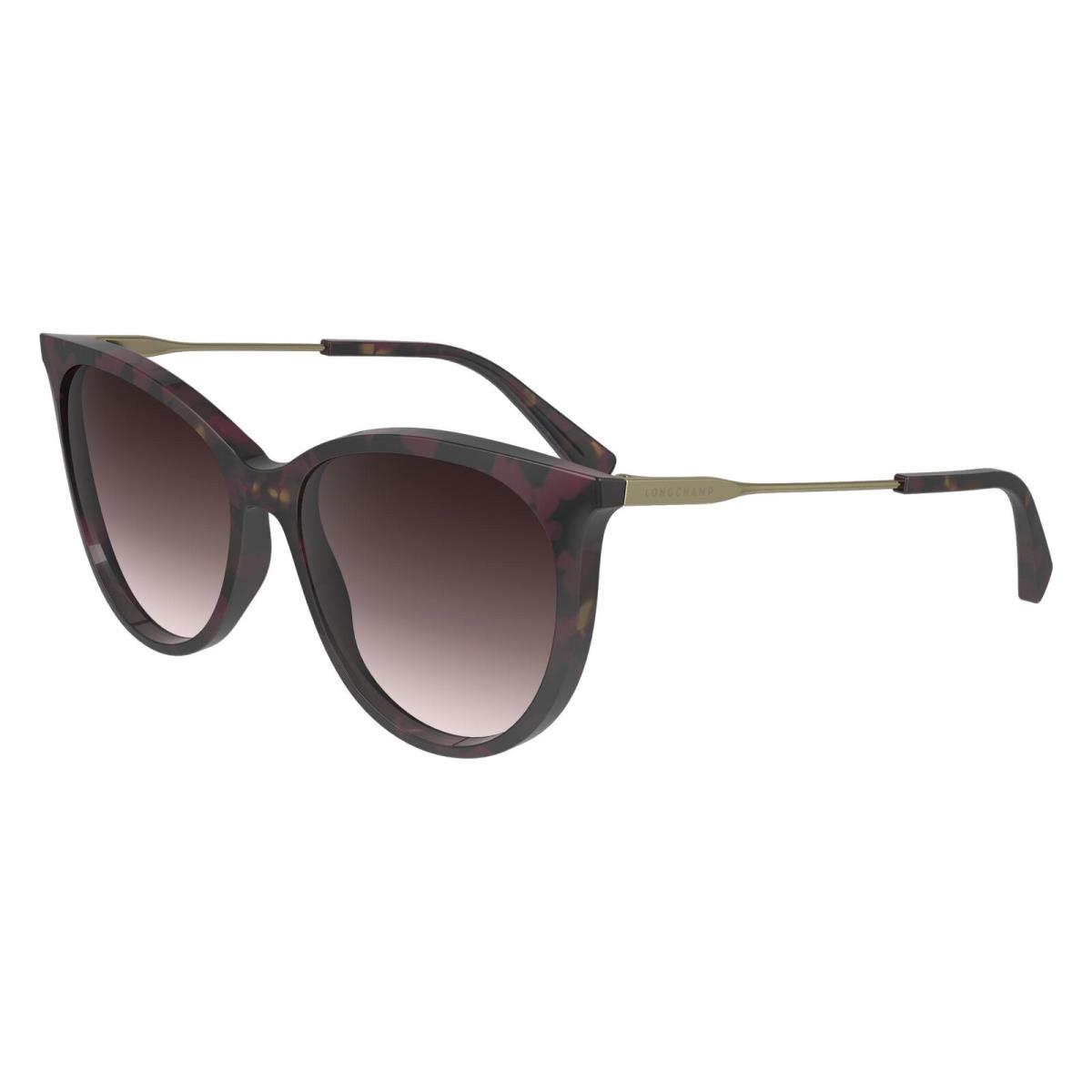 Longchamp LO746S Sunglasses 640 Red Havana