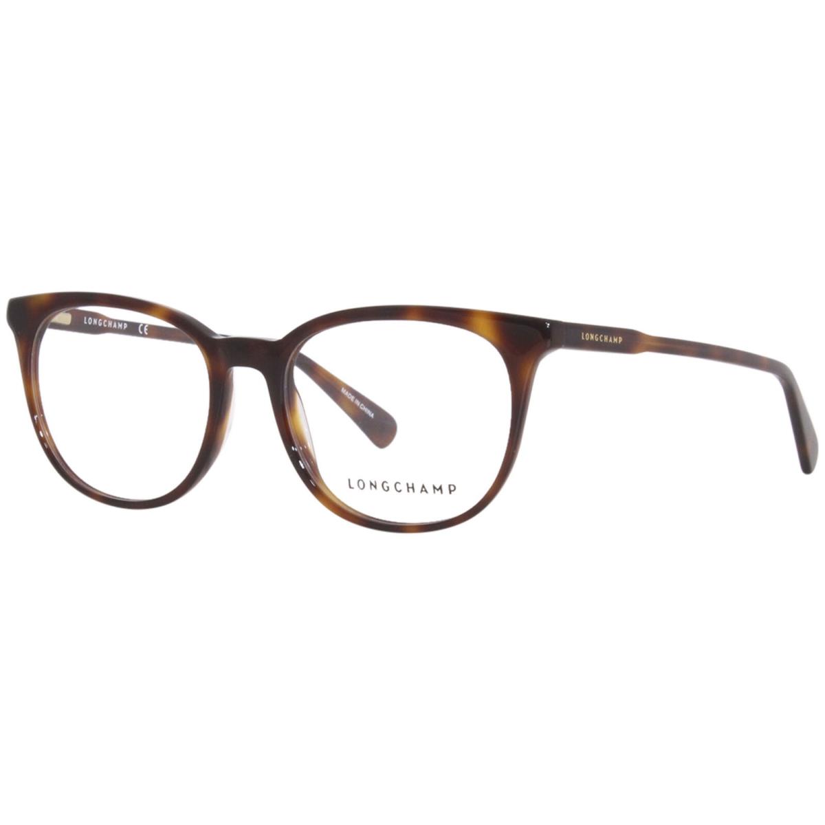 Longchamp LO2693 230 Eyeglasses Frame Women`s Havana Full Rim Oval Shape 54mm