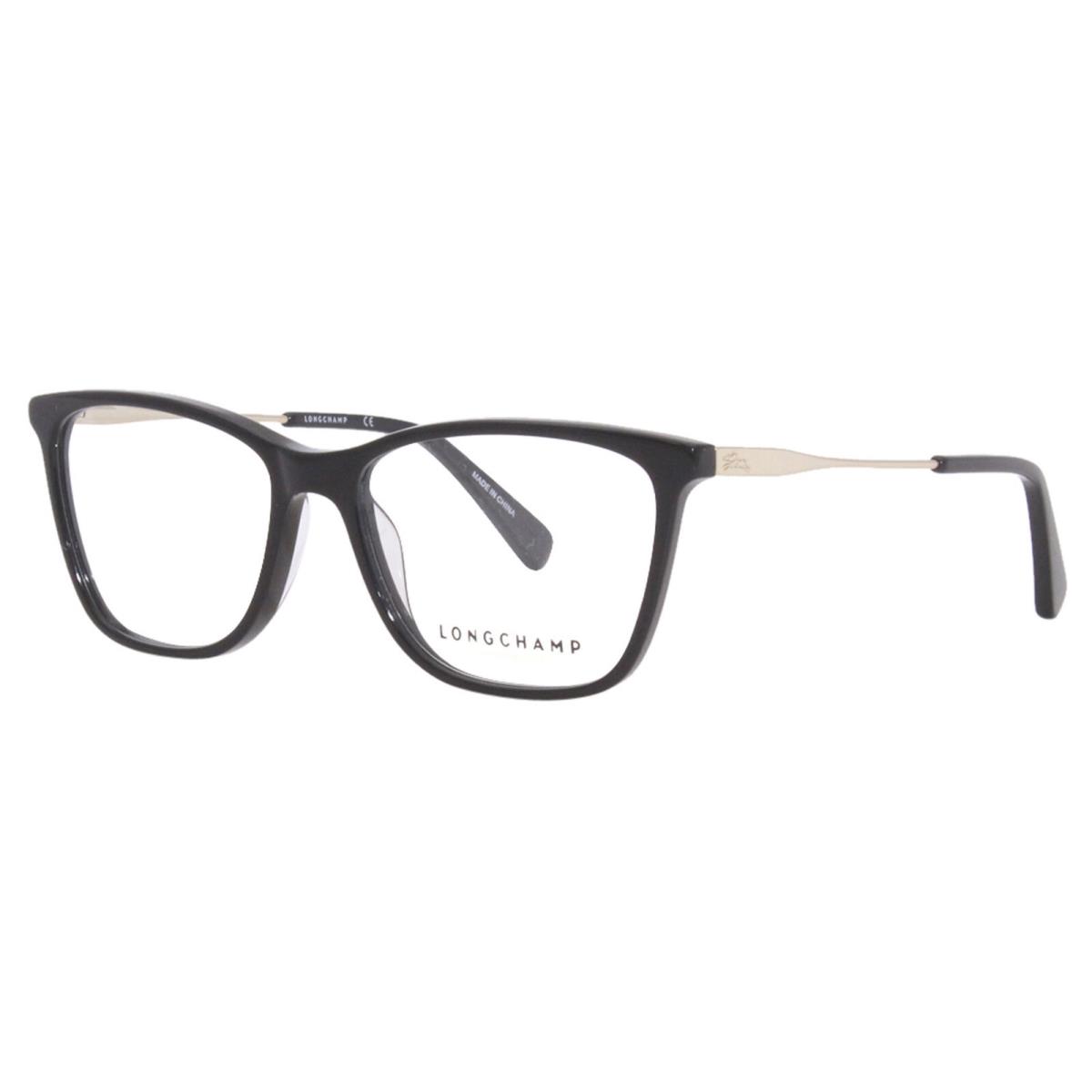 Longchamp LO2674 001 Eyeglasses Frame Women`s Black Full Rim Square 54mm