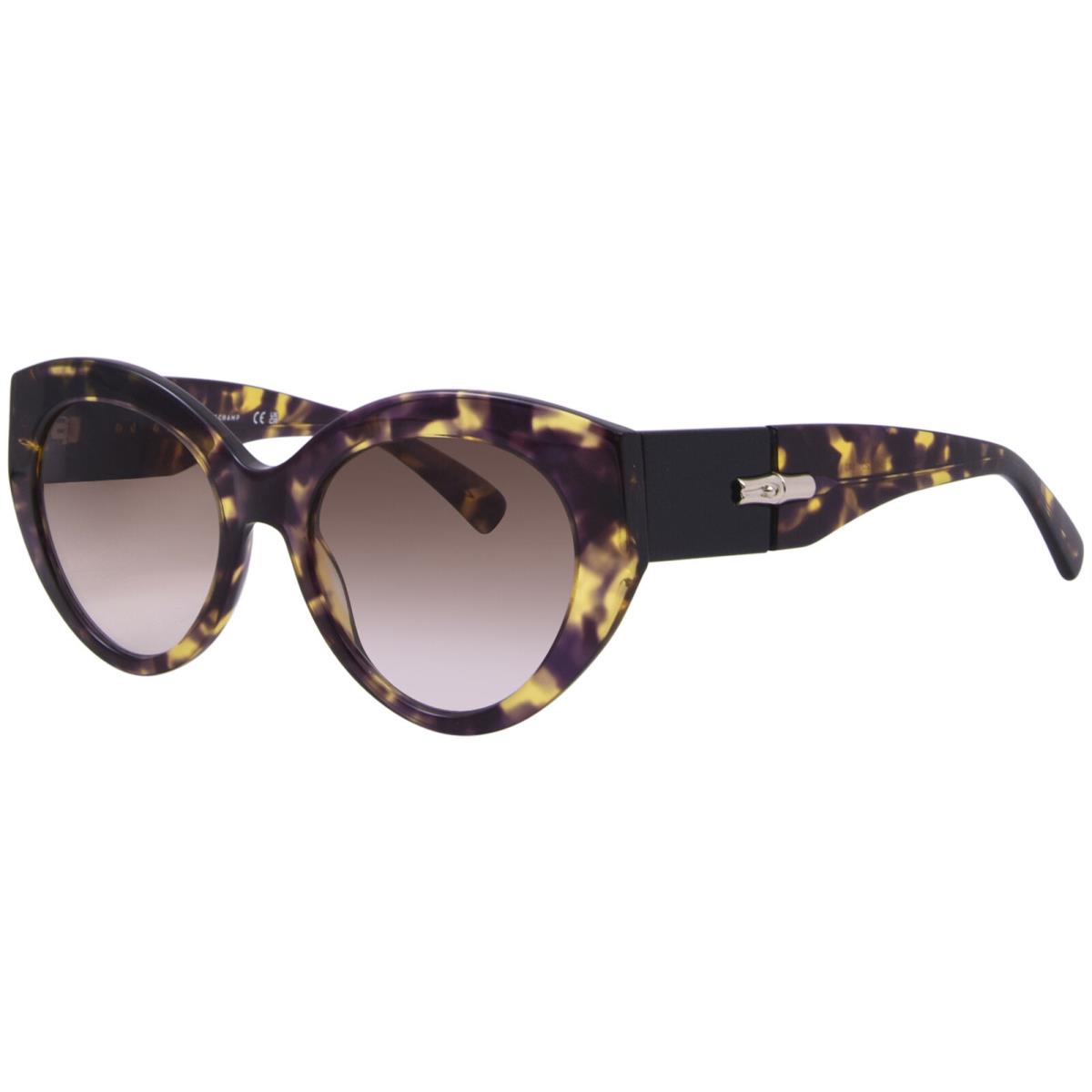 Longchamp LO722S 504 Sunglasses Women`s Tokyo Purple Havana/brown Gradient 54mm