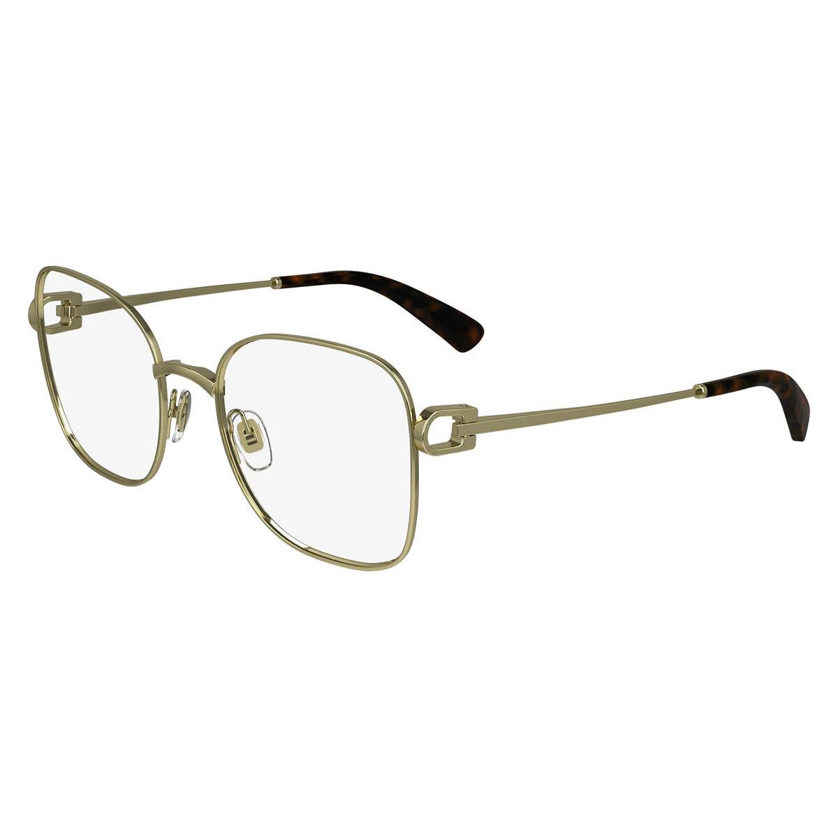 Longchamp LO2163 Eyeglasses Women Deep Gold 53mm - Frame: Deep Gold, Lens: Demo