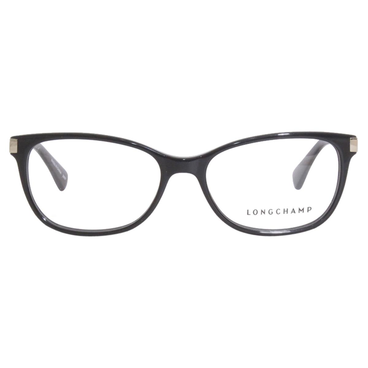 Longchamp LO2616 001 Eyeglasses Women`s Black Full Rim Optical Frame 53mm - Frame: Black