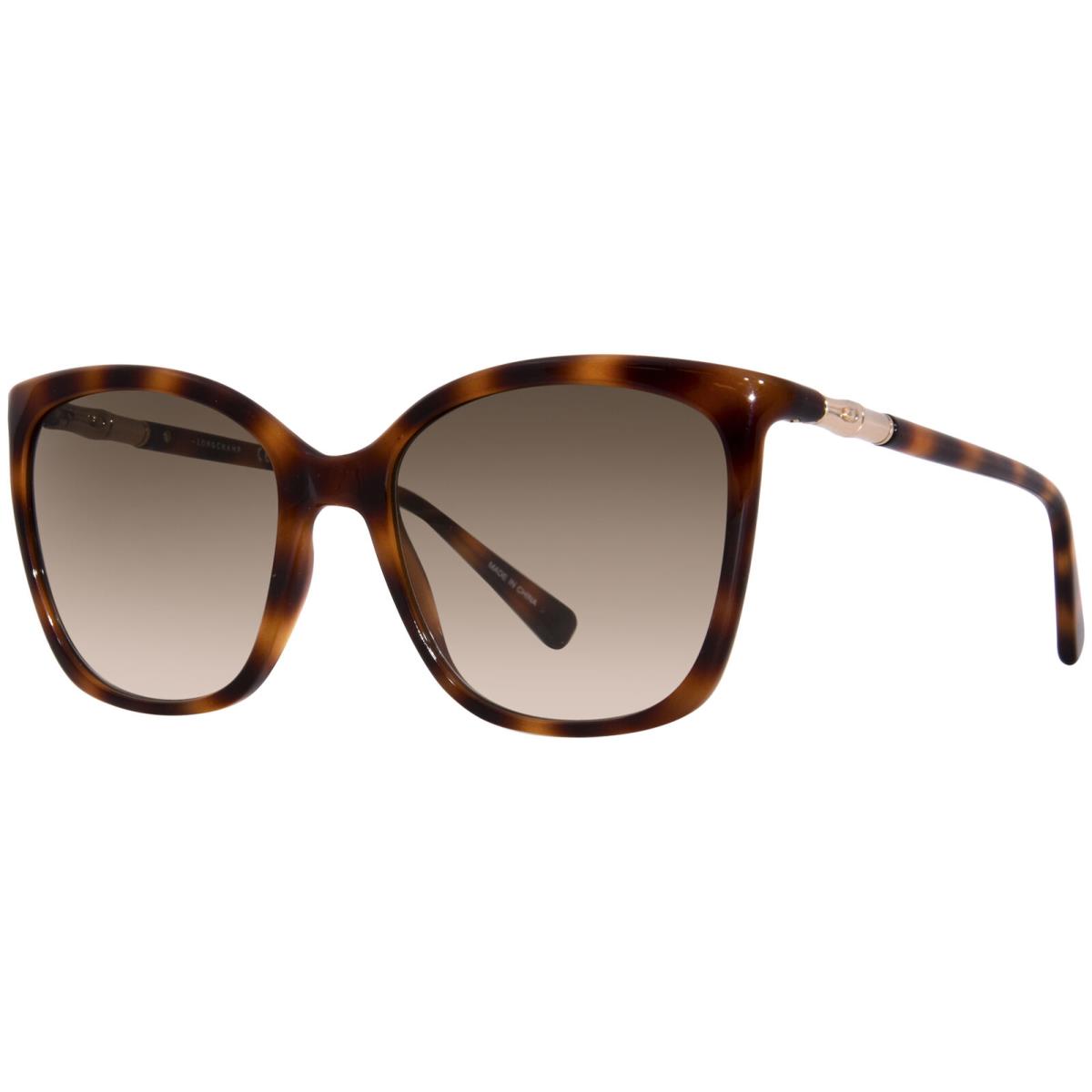 Longchamp LO710S 230 Sunglasses Havana/brown Gradient Square Shape 56mm