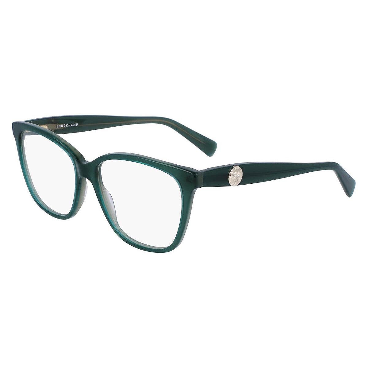 Longchamp LO2715 Eyeglasses Women Green Square 54mm