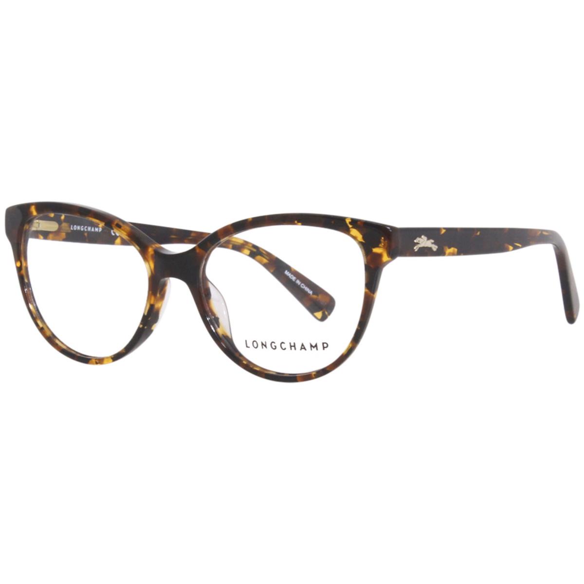 Longchamp LO2688 242 Eyeglasses Frame Women`s Dark Havana Full Rim Cat Eye 52mm