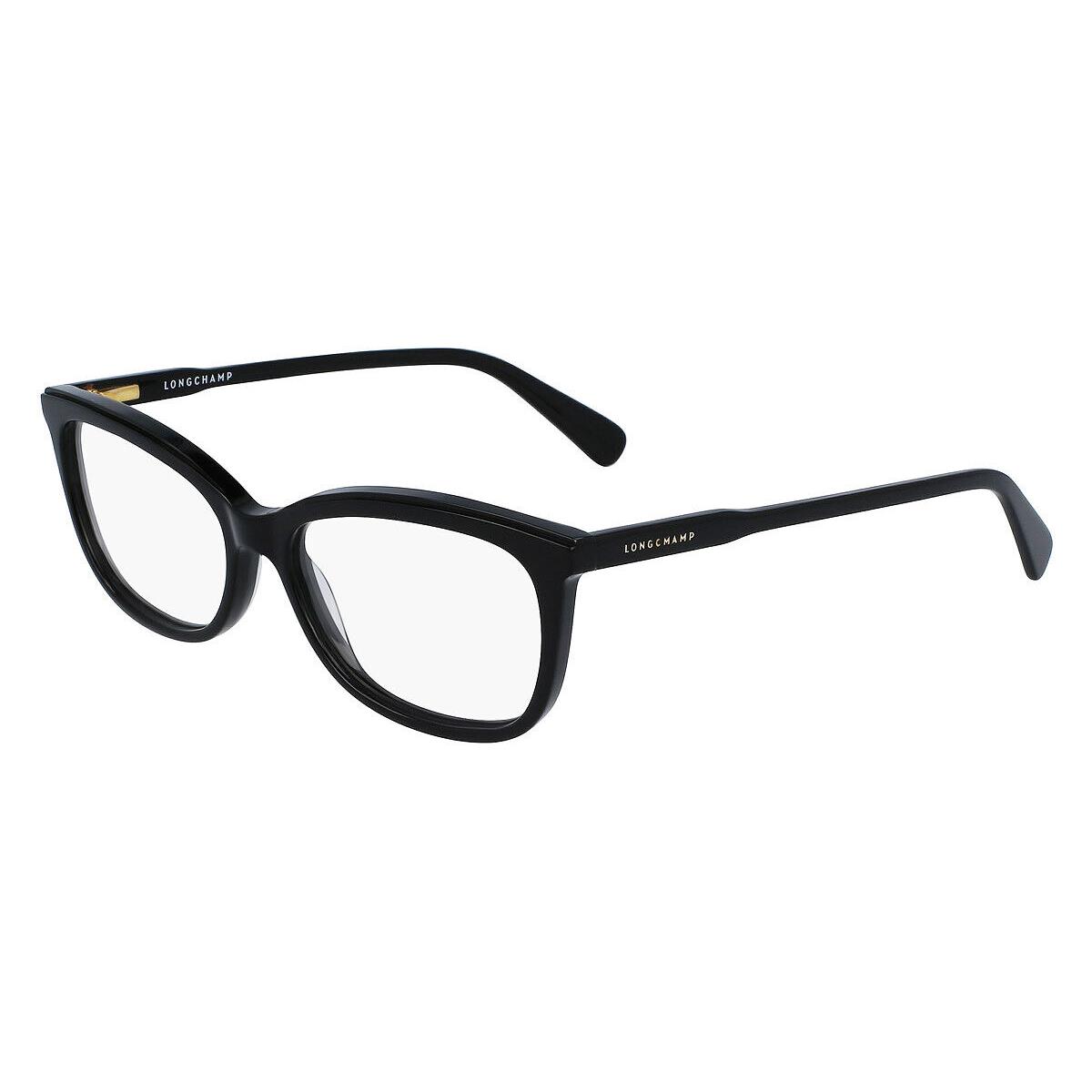 Longchamp LO2718 Eyeglasses Women Black Cat Eye 54mm