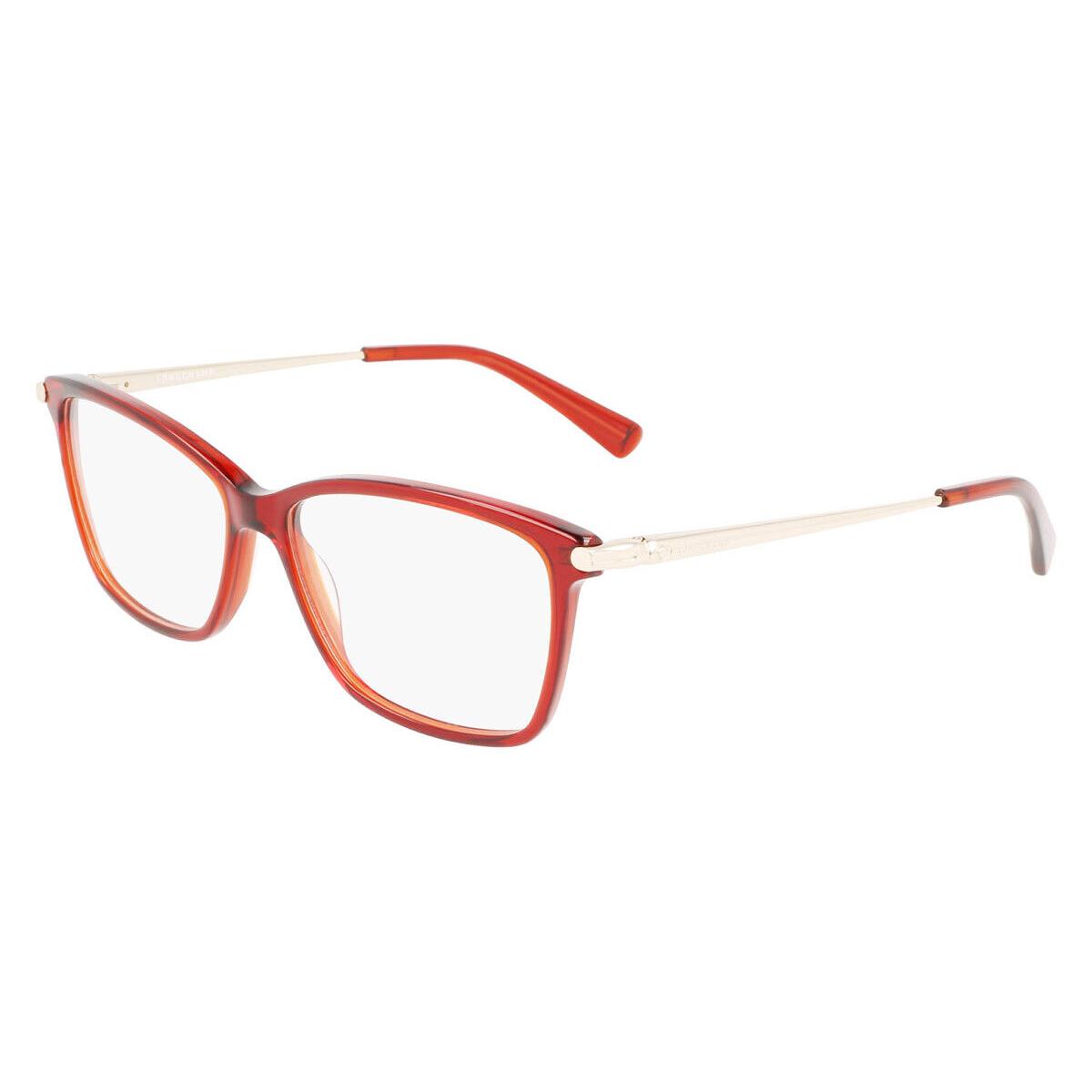 Longchamp LO2621 Eyeglasses Women Wine Rectangle 53mm