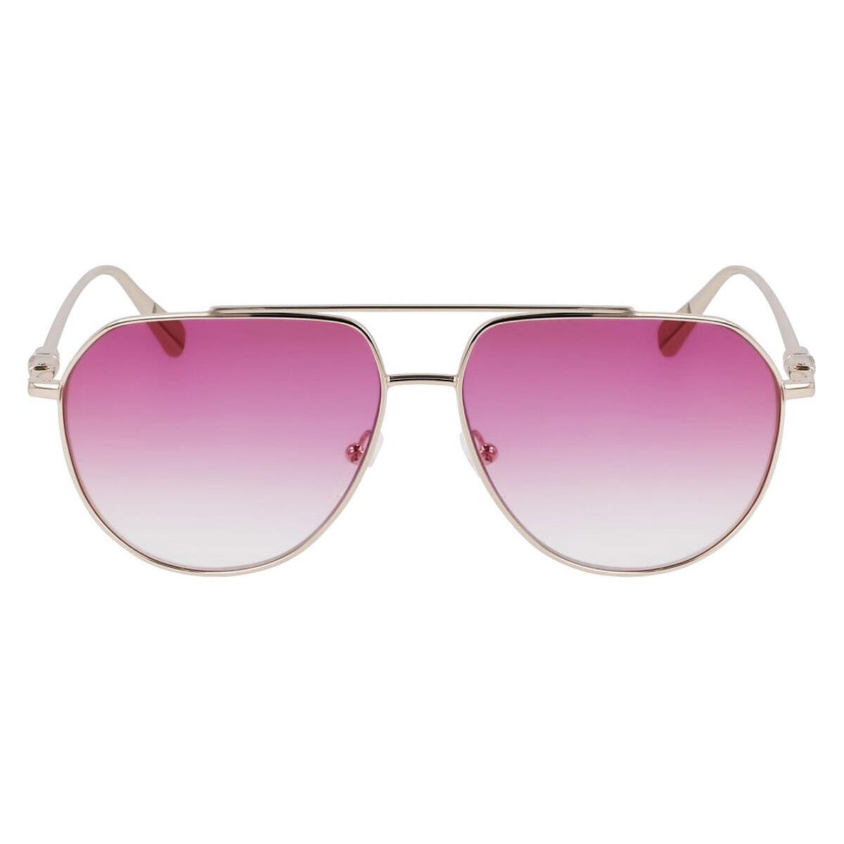 Longchamp LO174S Sunglasses Women Gold/gradient Rose 57mm