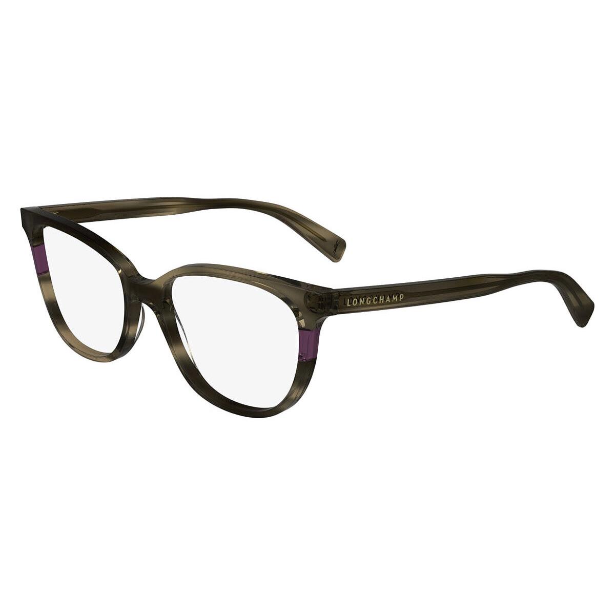 Longchamp LO2739 Eyeglasses Women Striped Brown 52mm