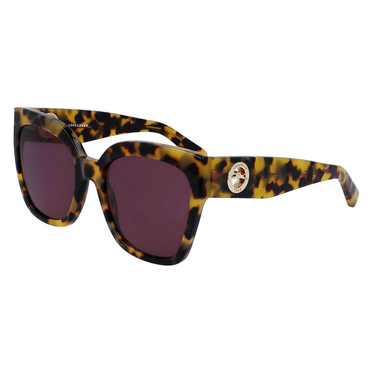 Longchamp LO717S Sunglasses Women Tokyo Havana Butterfly 55mm