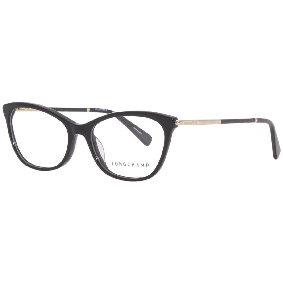 Longchamp LO2670L 001 Eyeglasses Women`s Black Full Rim Optical Frame 54mm