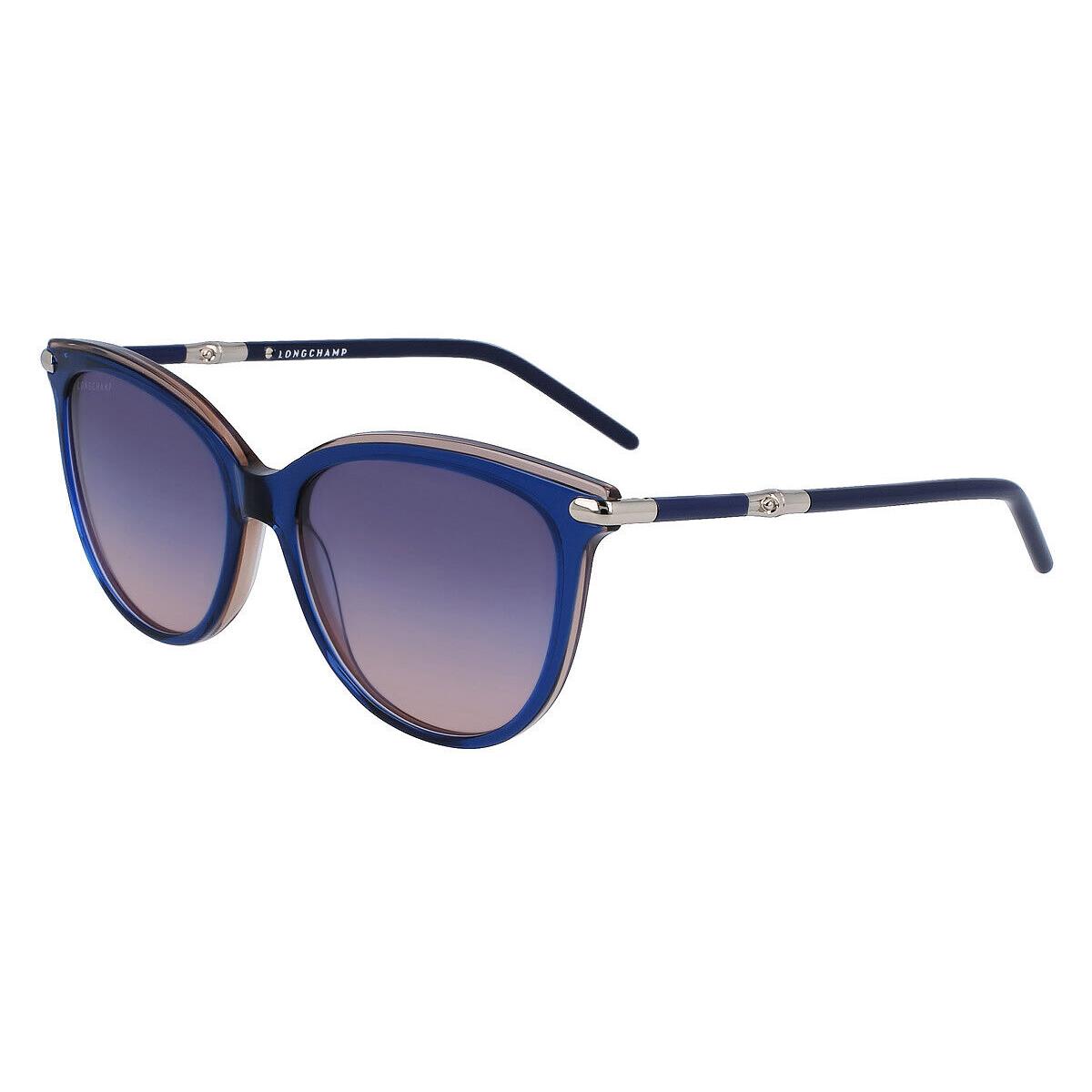 Longchamp LO727S Sunglasses Women Blue/rose Cat Eye 54mm