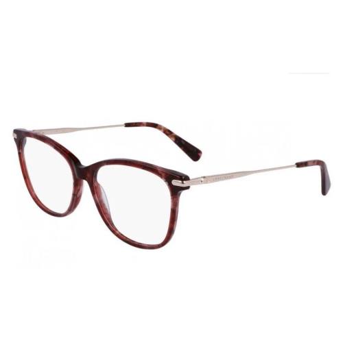 Longchamp LO2691 Eyeglasses Textured Red/brown Cat Eye 51mm 51-15-140 020