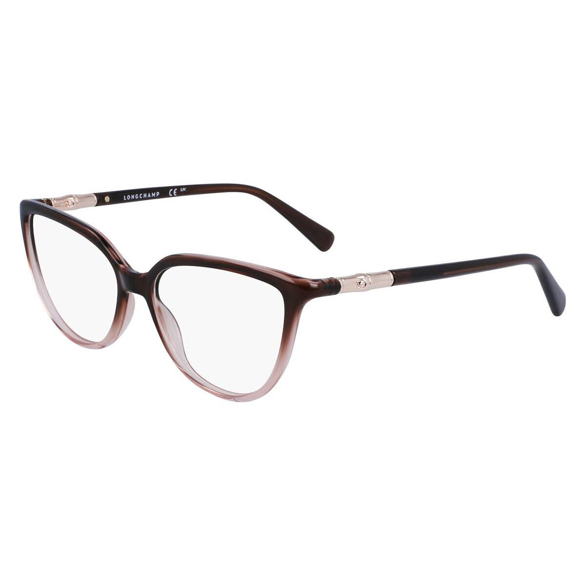 Longchamp LO2722 Eyeglasses Gradient Brown Rose Cat Eye 54mm