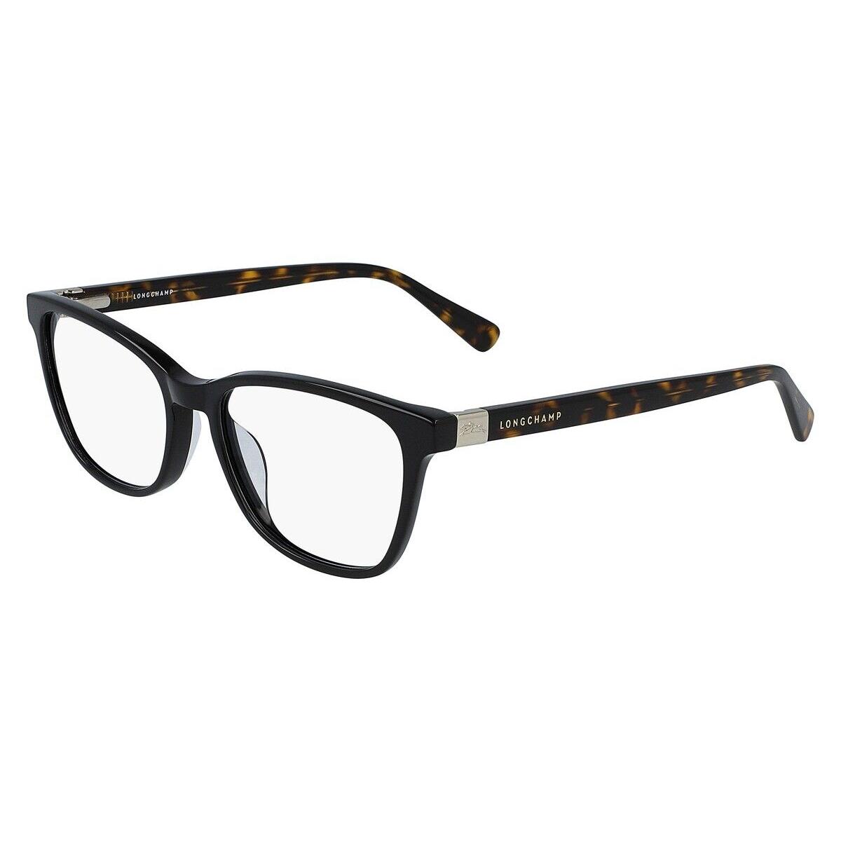 Longchamp LO2647 Eyeglasses Women Black Havana Rectangle 51 - Frame: Black / Havana, Lens: Demo, Code: 010 Black/Havana