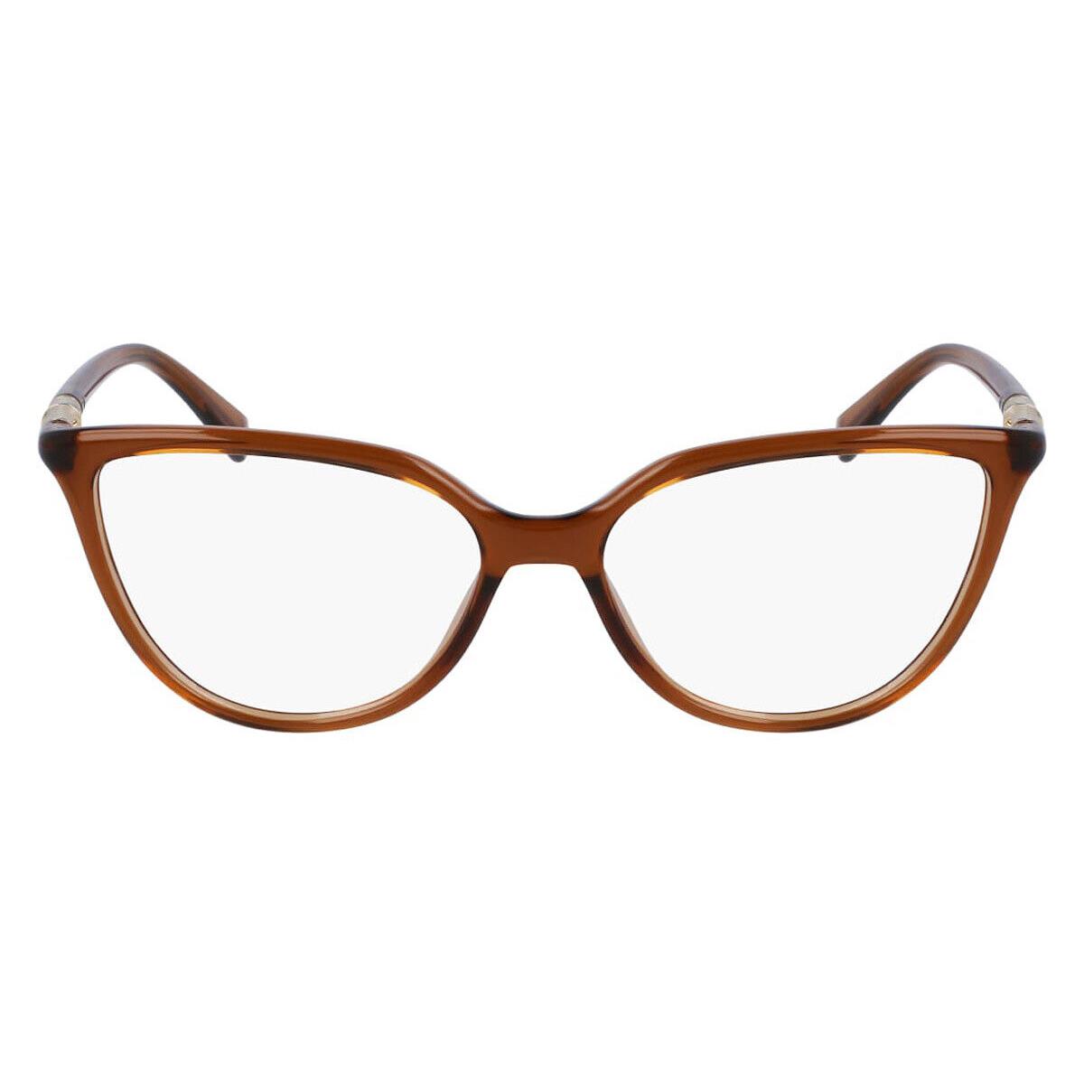 Longchamp LO2722 Eyeglasses Women Caramel Cat Eye 54mm