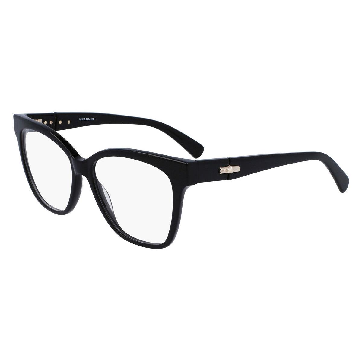 Longchamp LO2704 Eyeglasses Women Black Butterfly 54mm