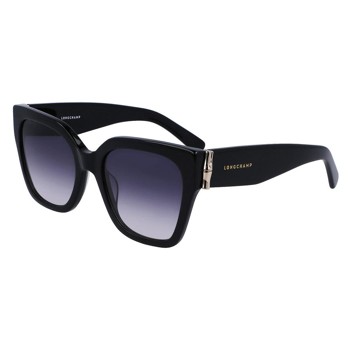 Longchamp LO732S Sunglasses Women Black Square 55mm