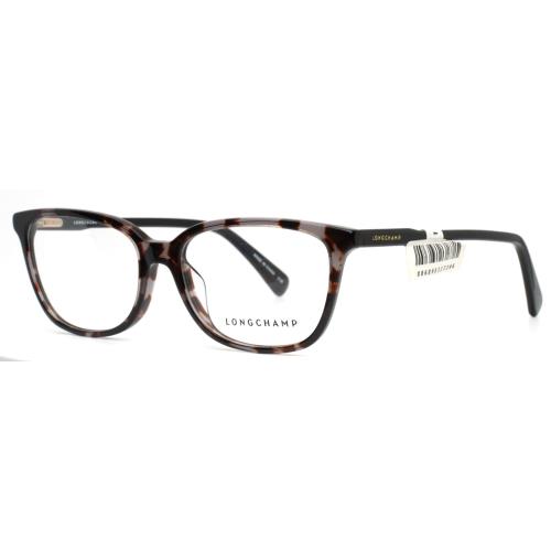 Longchamp LO2607 060 Grey Tortoise Womens Rectangle Eyeglasses 54-16-140 B:39 C