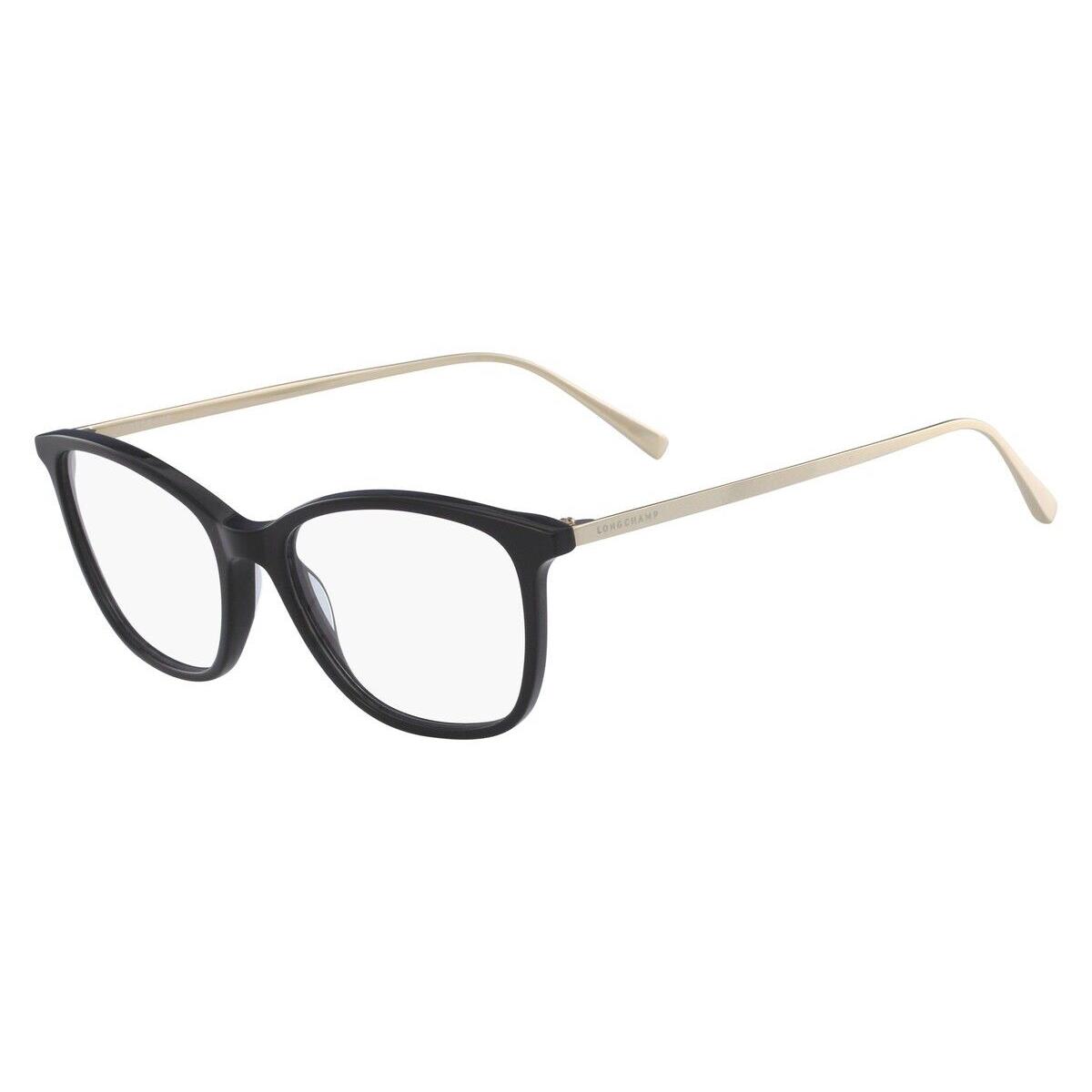 Longchamp LO2606 Eyeglasses Women Black Rectangle 51mm