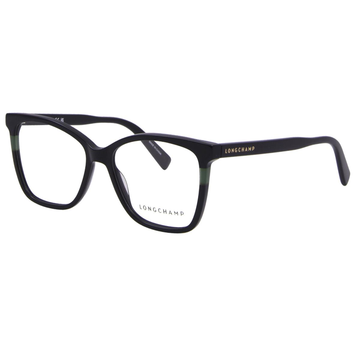 Longchamp LO2741 001 Eyeglasses Frame Women`s Black Fullrim Rectangle Shape 52mm