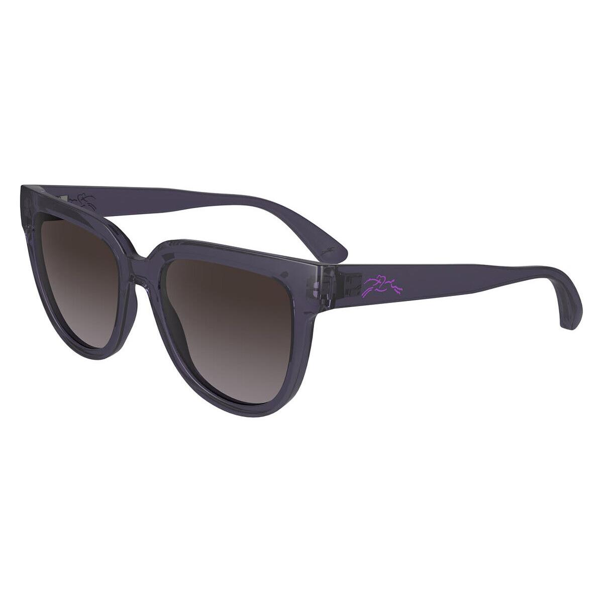 Longchamp LO755S Sunglasses Women Transparent Plum 52mm