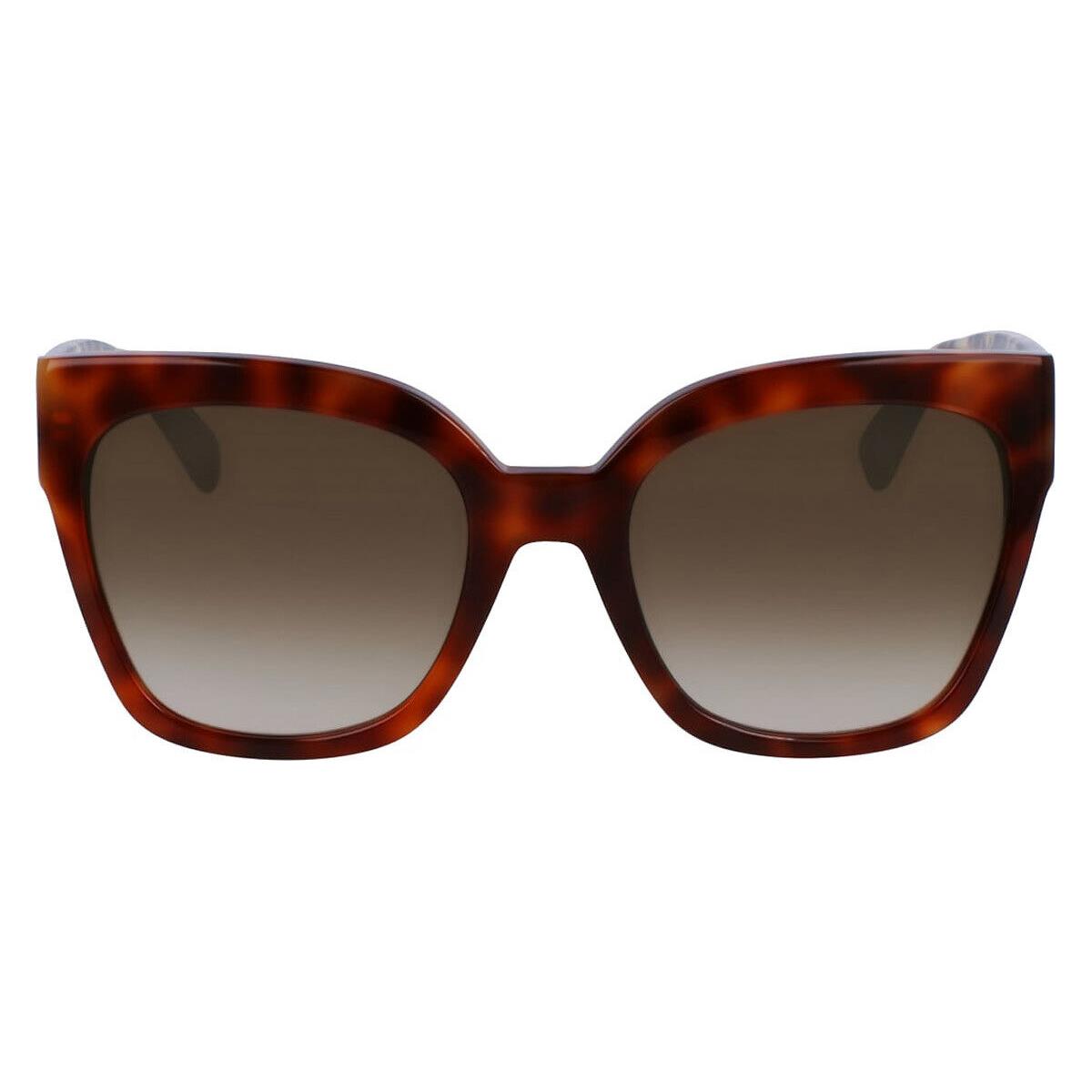 Longchamp Lon Sunglasses Women Light Havana 55mm