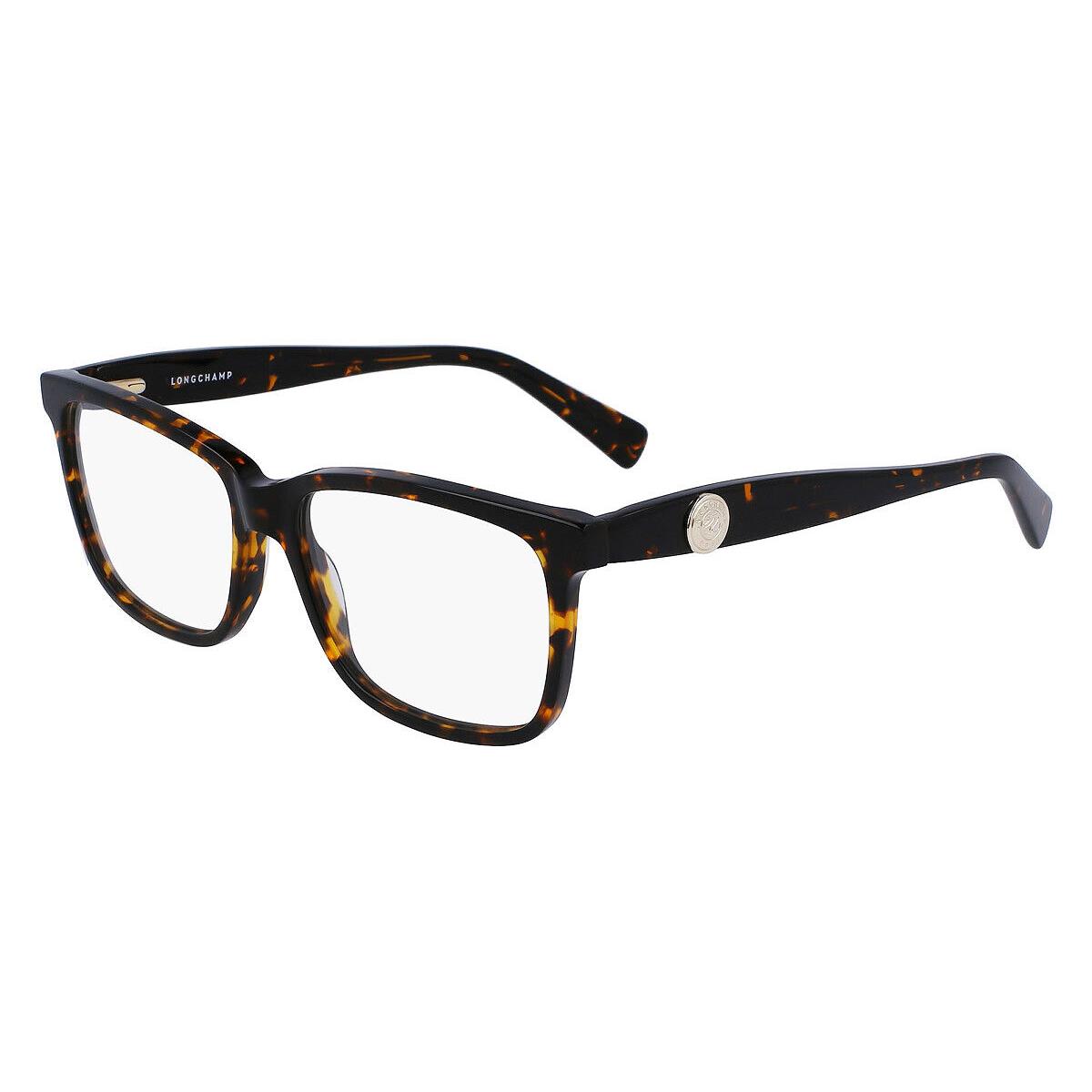 Longchamp LO2716 Eyeglasses Women Dark Havana Square 54mm