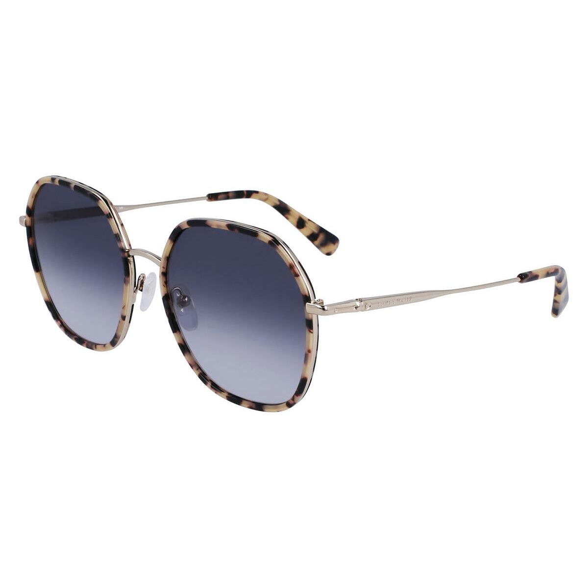 Longchamp Lon Sunglasses Women Gold/vintage Havana 58mm