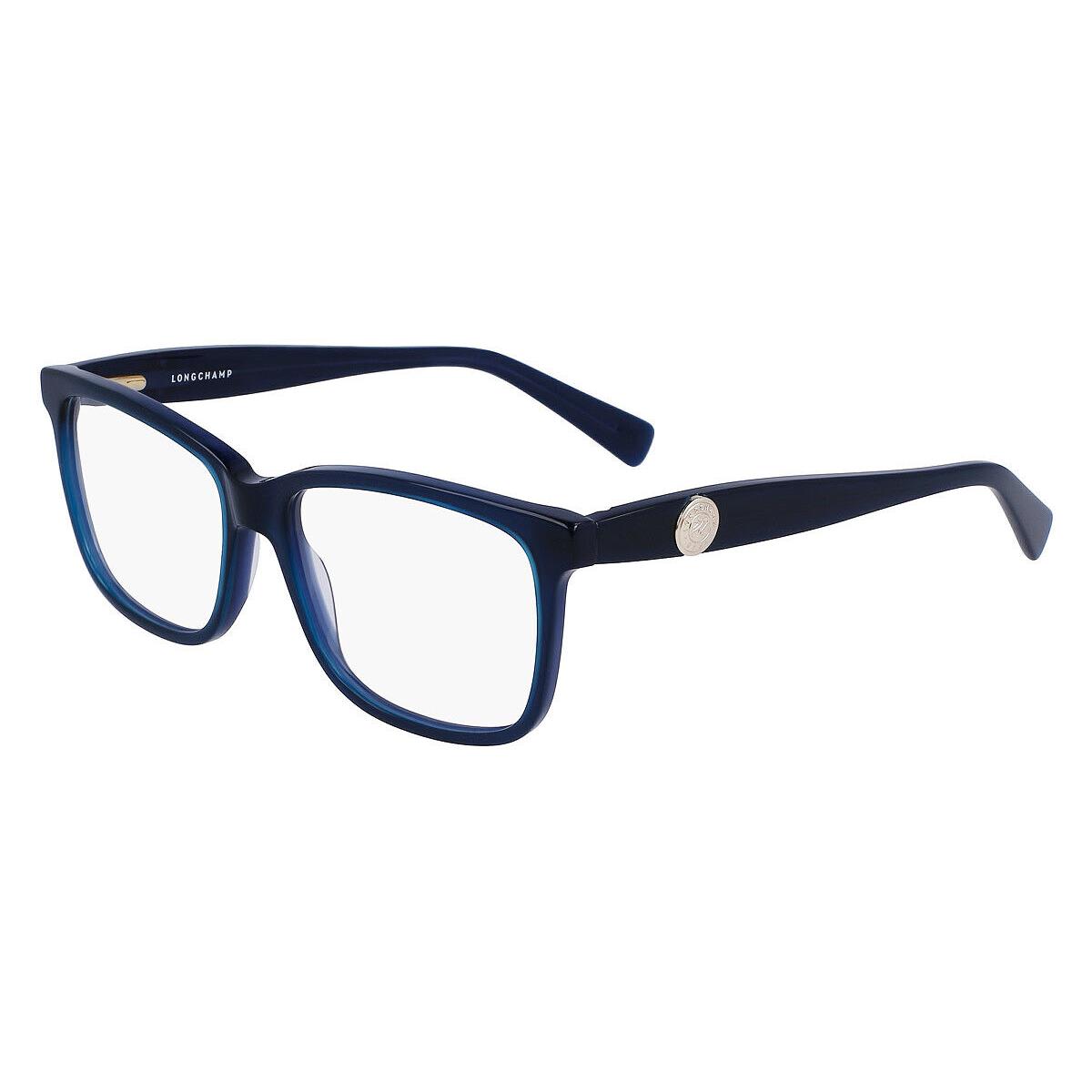 Longchamp LO2716 Eyeglasses Women Blue Square 54mm