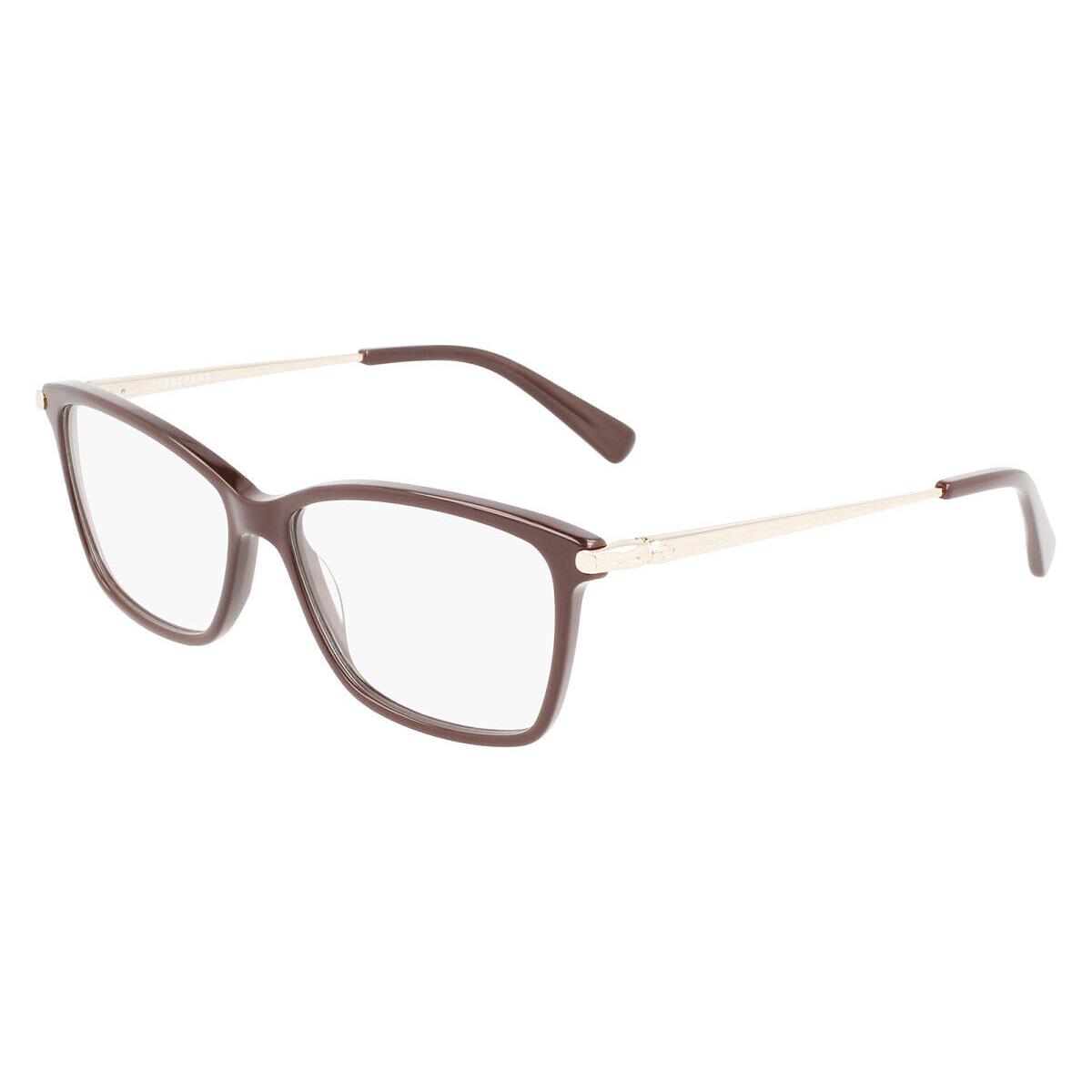 Longchamp LO2621 Eyeglasses Women Chocolate Rectangle 55mm