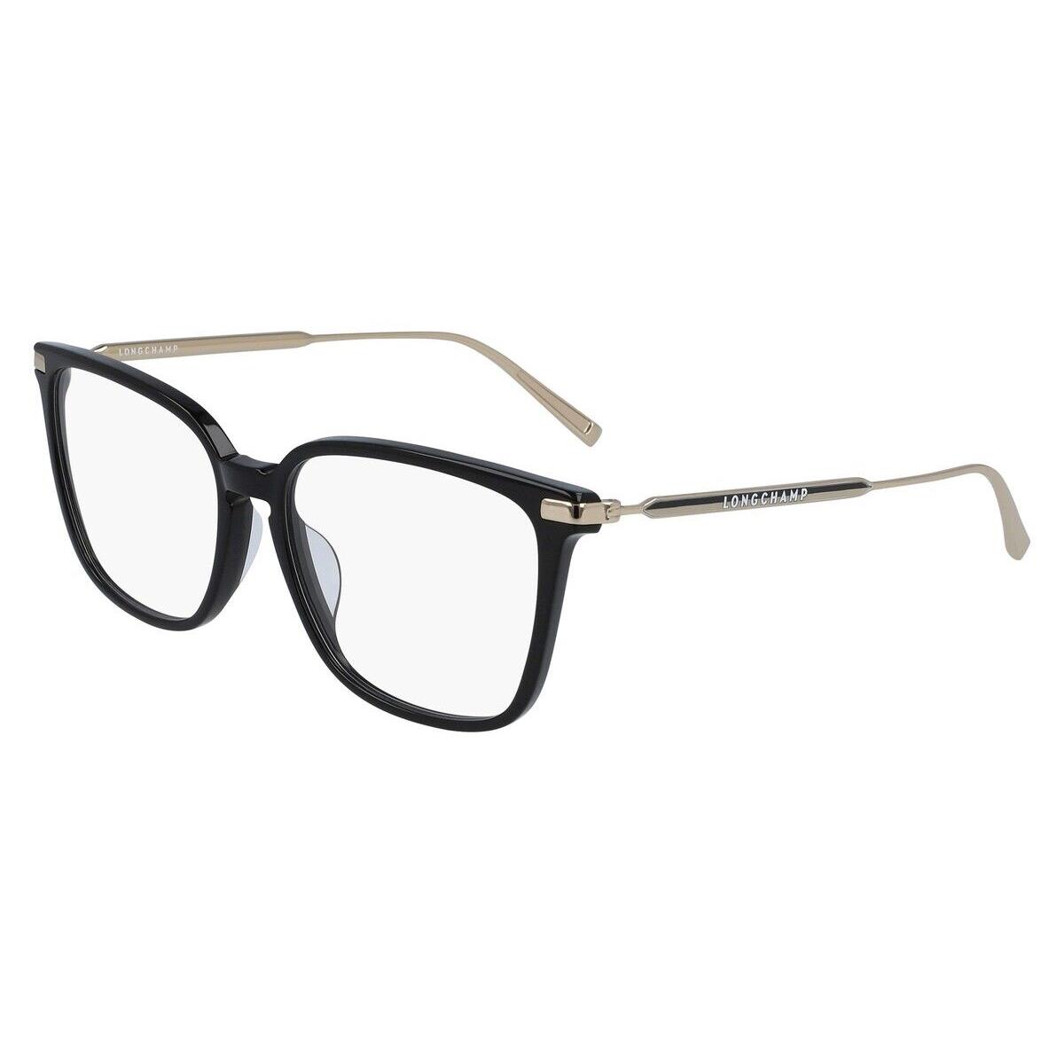 Longchamp LO2661 Eyeglasses Women Black Rectangle 54mm