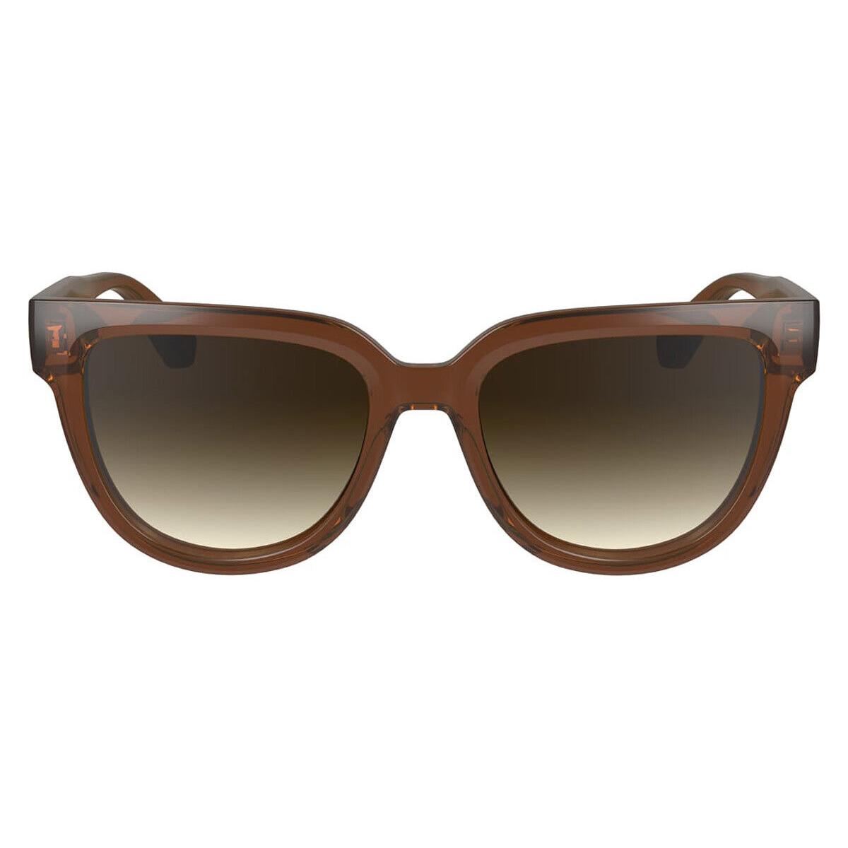 Longchamp LO755S Sunglasses Women Trasparent Rust 52mm