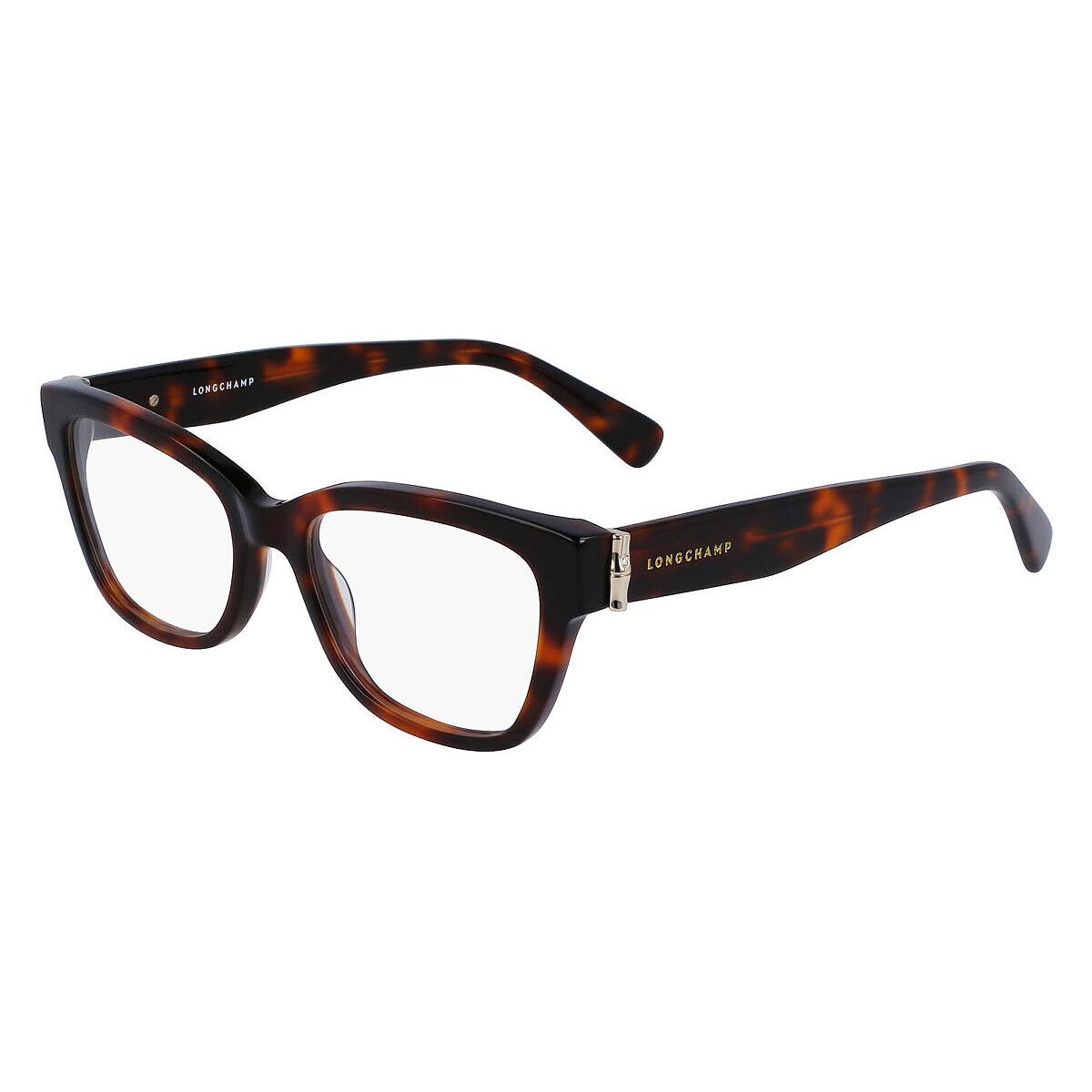 Longchamp LO2713 Eyeglasses Women Havana Square 51mm