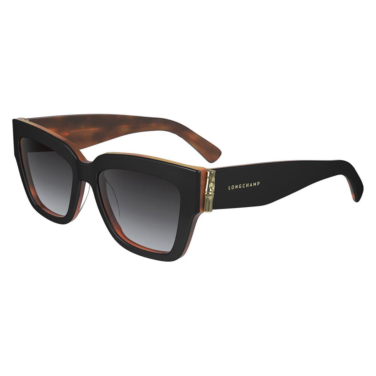 Longchamp Lon Sunglasses Women Black/havana 53mm