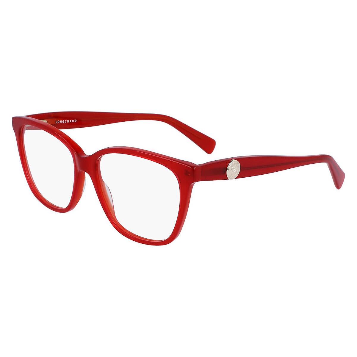 Longchamp Lon Eyeglasses Women Red 52mm