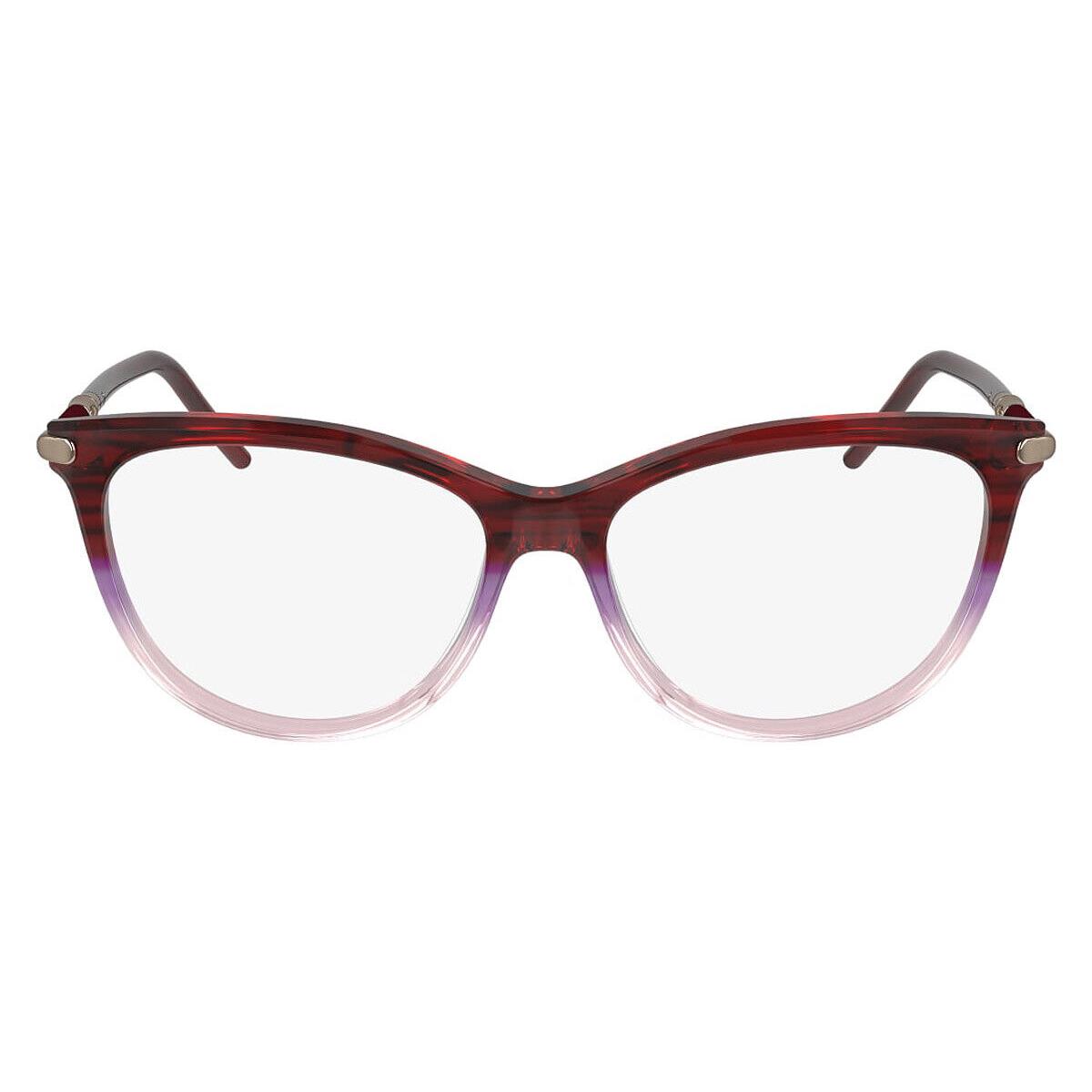 Longchamp Lon Eyeglasses Women Gradient Burgundy Pink 53mm