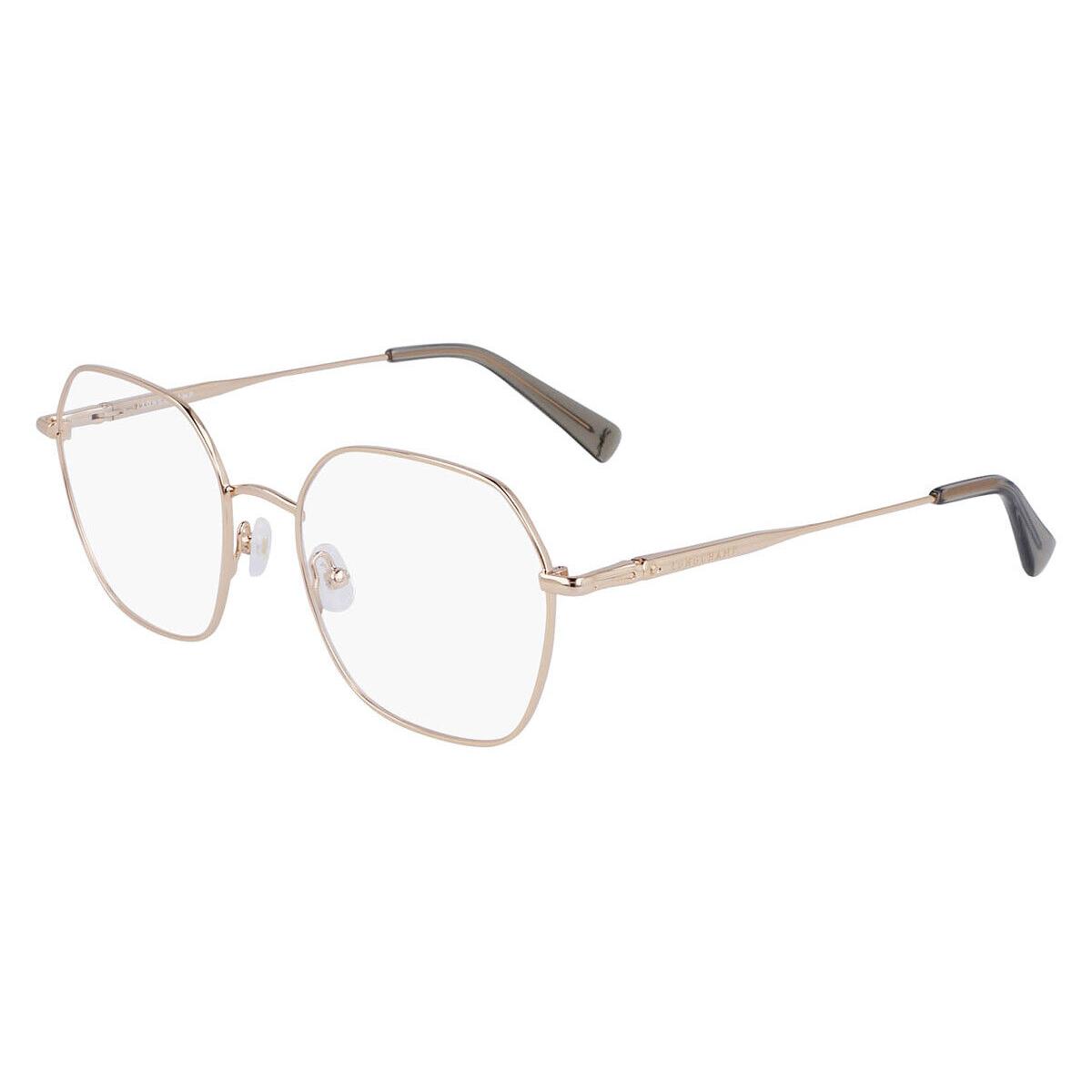 Longchamp LO2152 Eyeglasses Women Gold Square 53mm