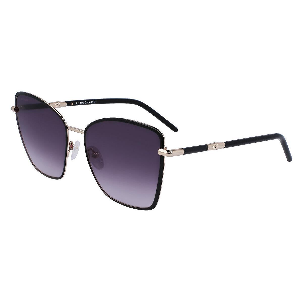 Longchamp LO167S Sunglasses Black Gradient Smoke 58mm