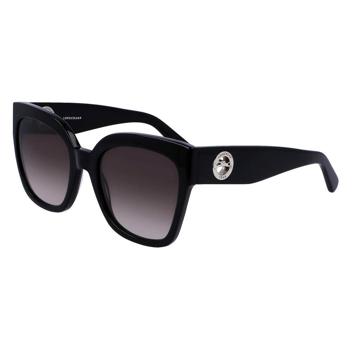 Longchamp LO717S Sunglasses Women Black Butterfly 55mm