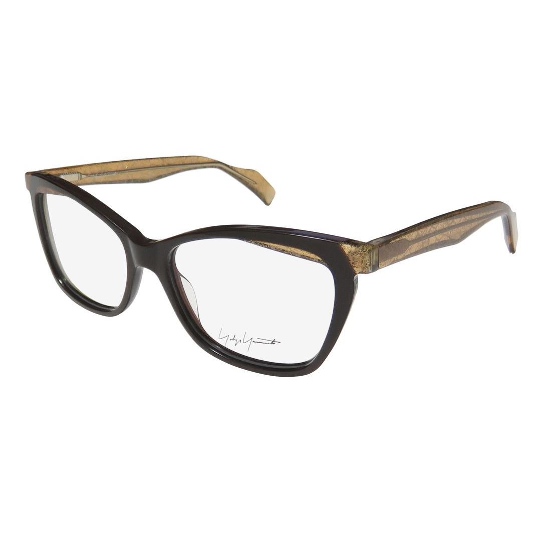 Yohji Yamamoto YY1033 Gorgeous Cat Eye Sophisticated Eyeglass Frame/eyewear Brown