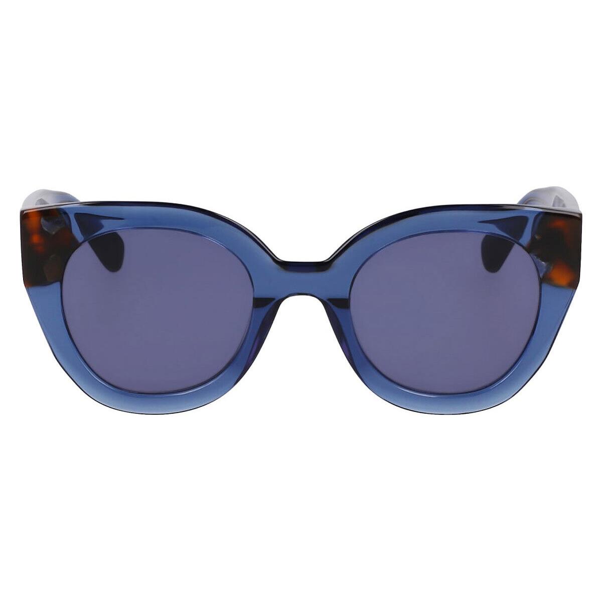 Longchamp LO750S Sunglasses Women Blue/havana 49mm