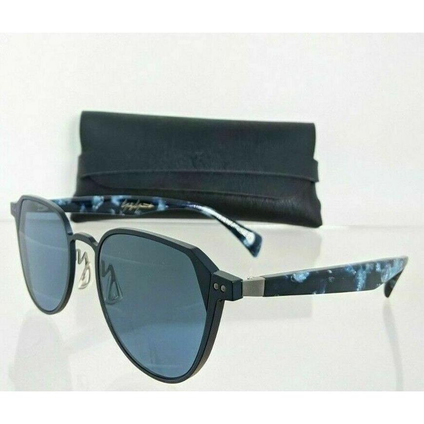 Yohji Yamamoto 7041-668 Dark Navy / Blue Lens Sunglasses