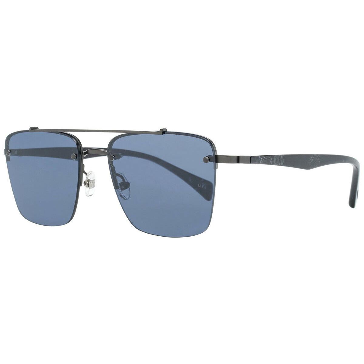 Yohji Yamamoto 7001-901 Grey / Blue Lens Sunglasses