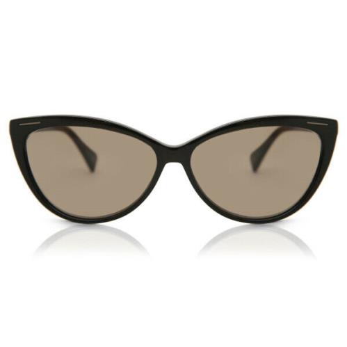 Yohji Yamamoto 5001-001 Black / Brown Grey Lens Sunglasses