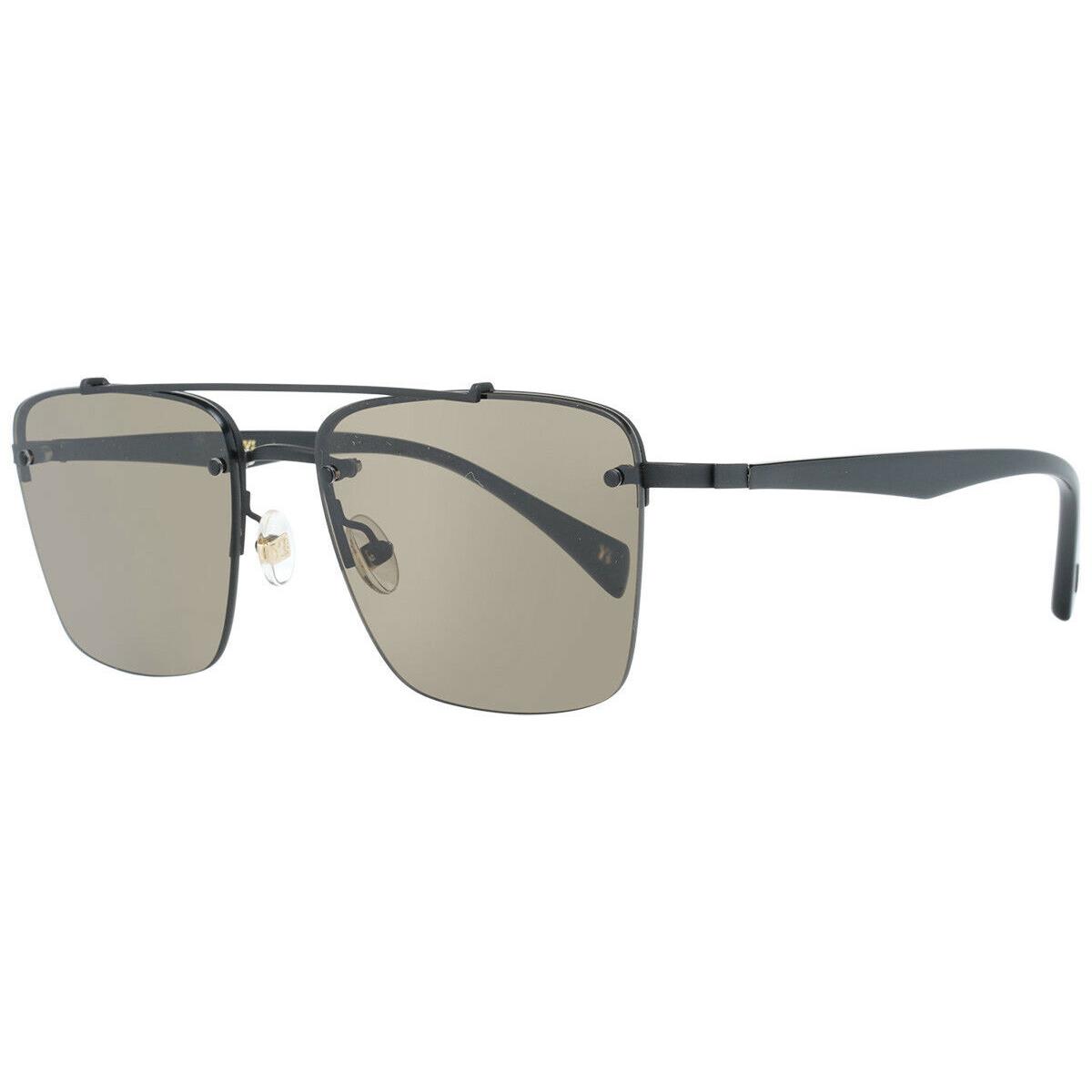 Yohji Yamamoto 7001-002 Black / Brown Lens Sunglasses