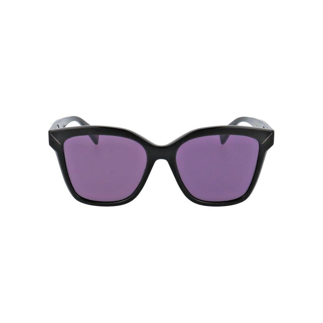 Yohji Yamamoto 5002-001 Black Frame / Purple Lens Sunglasses