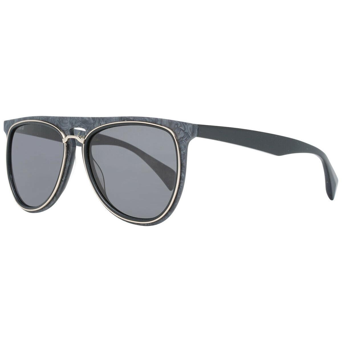 Yohji Yamamoto 5024-463 Black Mop / Grey Lens Sunglasses