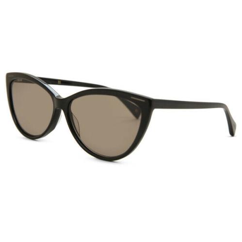 Yohji Yamamoto 5001-001 Black / Brown Grey Lens Sunglasses